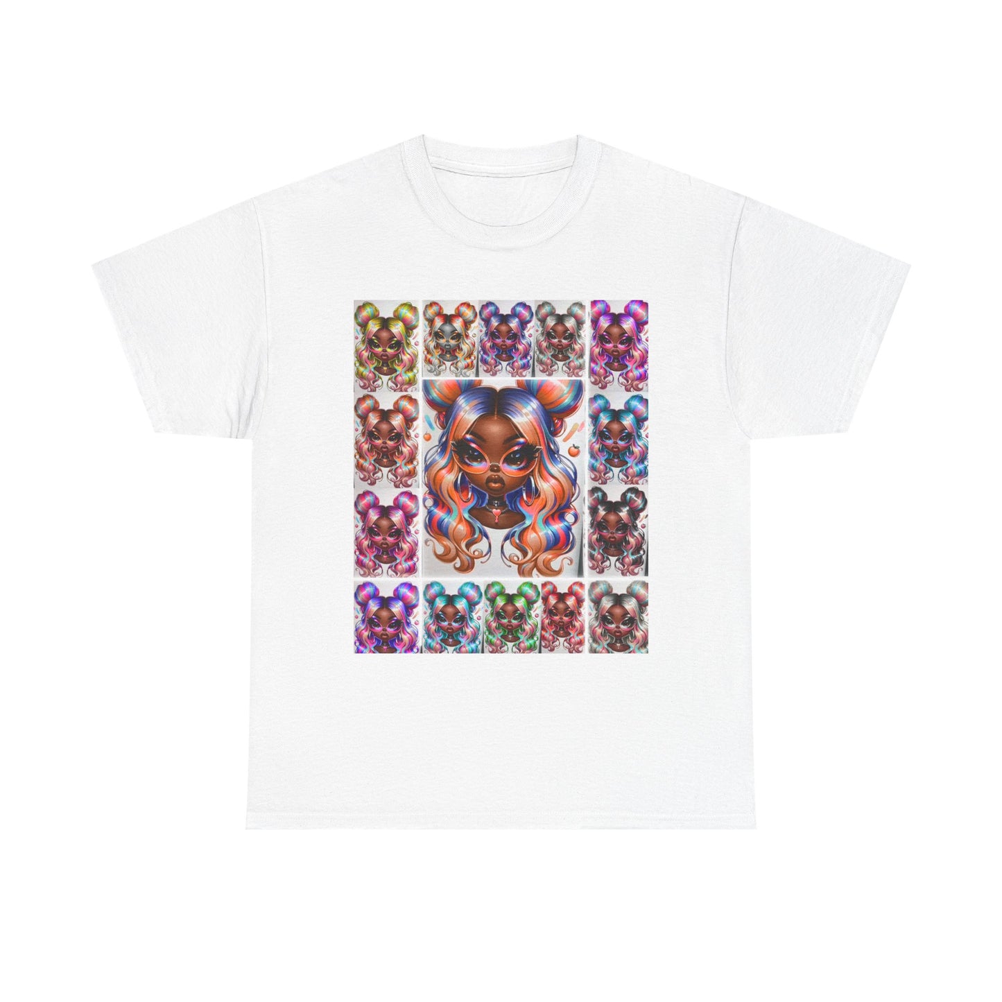 Colorful Artistic Unisex Tee, Vibrant Graphic T-Shirt, Fun Art Shirt, Gift for Art Lovers, Casual Wear, Youthful Style