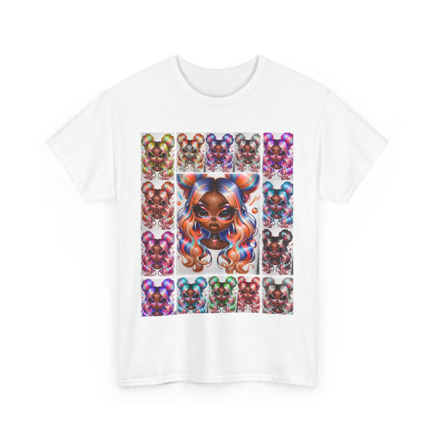 Colorful Artistic Unisex Tee, Vibrant Graphic T-Shirt, Fun Art Shirt, Gift for Art Lovers, Casual Wear, Youthful Style